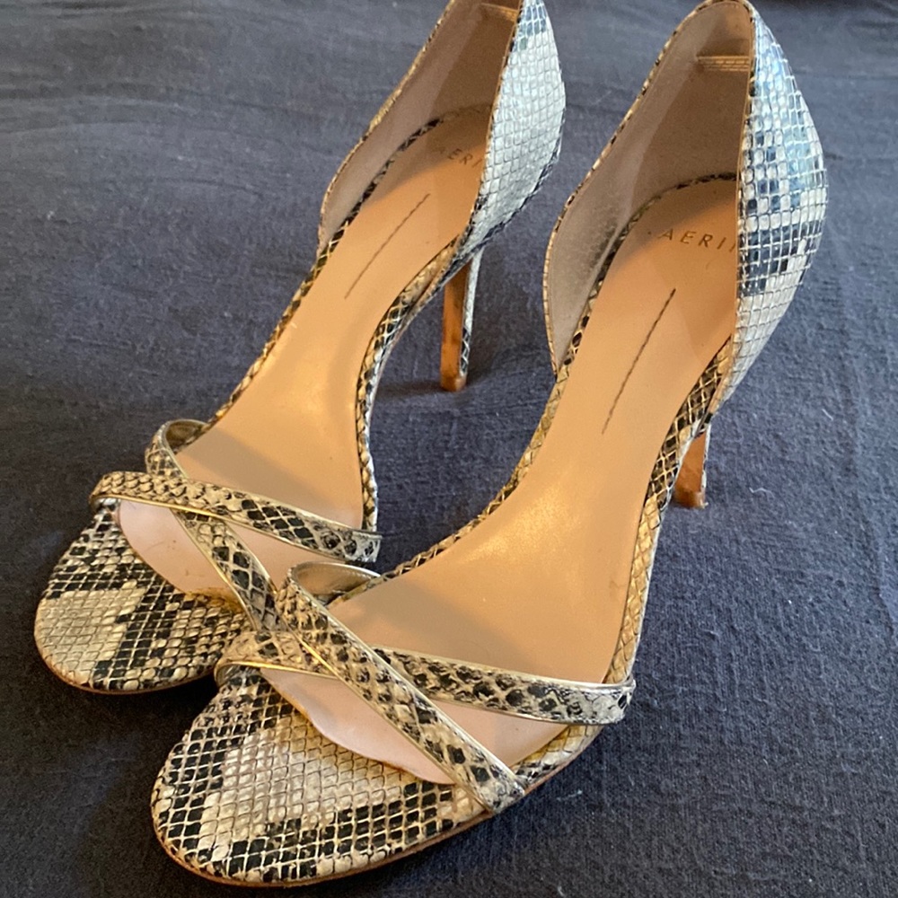 Aerin snake print stilettos